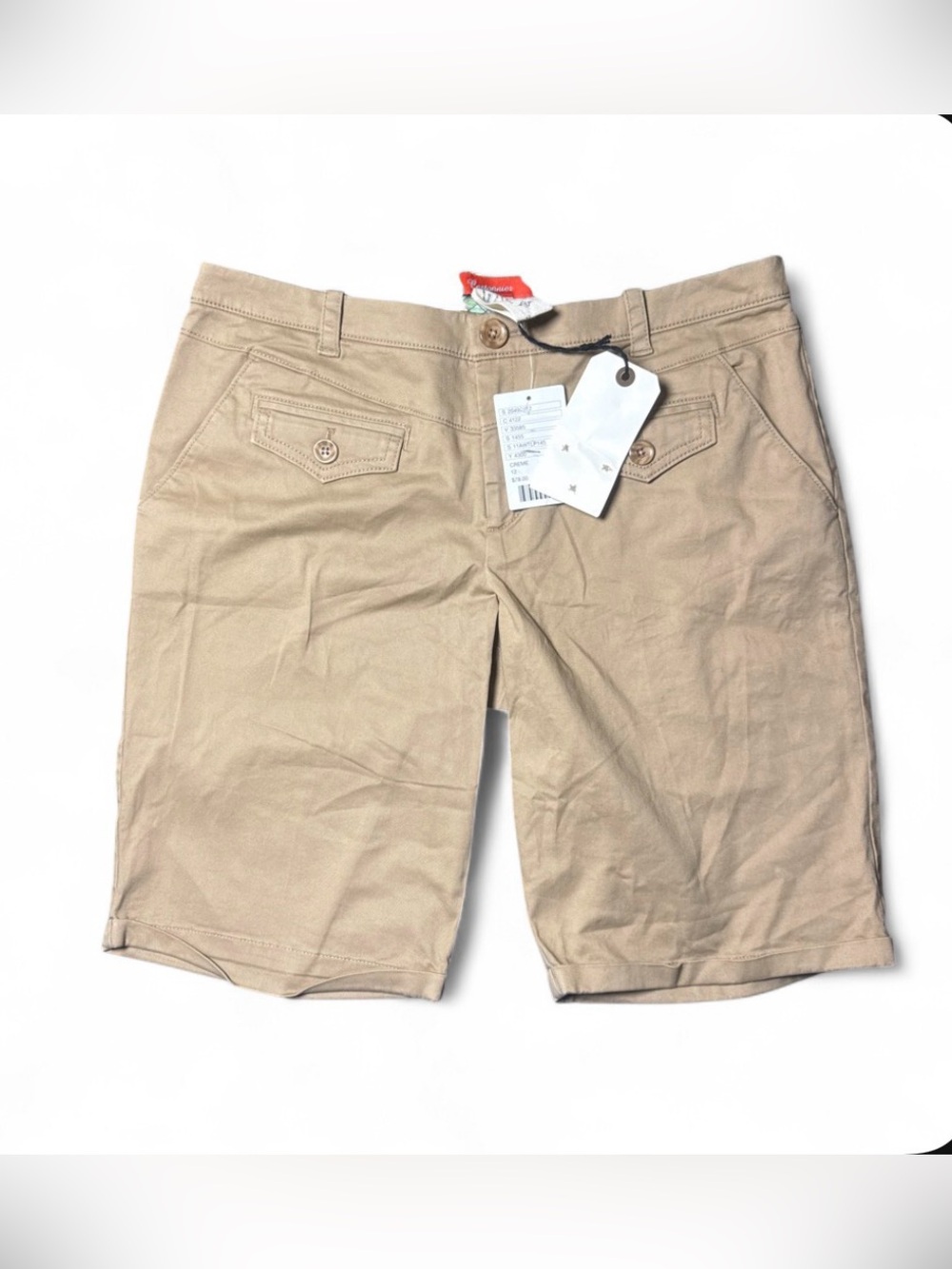 Cartonnier Chino Bermuda Shorts | Khaki | Size 12 | NWT